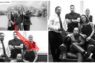 do photoshop editing, photo manipulation, add and remove objects from image