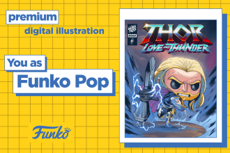 draw any character in funko pop style