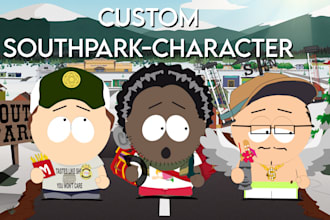 create a custom southpark character
