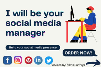 create content, manage and schedule post on your  social media account