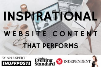 write you inspirational SEO website content