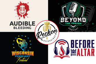create a superb podcast logo