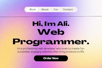 do web programming in HTML, CSS, js, or convert PSD to HTML