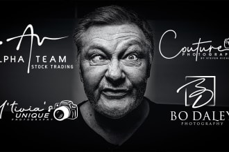 design photography signature or watermark logo