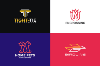 do clean modern minimalist business logo design