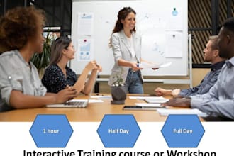 design an interactive training course or workshop