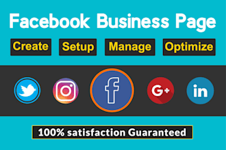 set up all your social media accounts, business pages