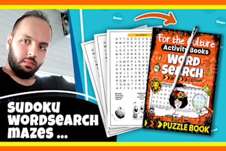 custom word search puzzle books for amazon KDP