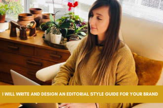 write and design an editorial style guide for your brand