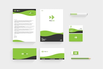 do logo, business card, letterhead, and stationery items