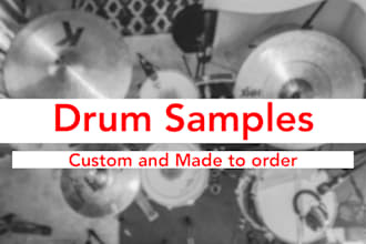 make a custom drum sample pack for you