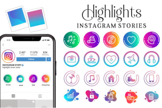 create instagram story highlight icons of any type
