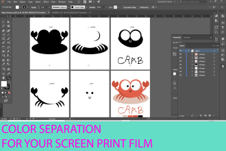 do color separation setting for your screen printing film