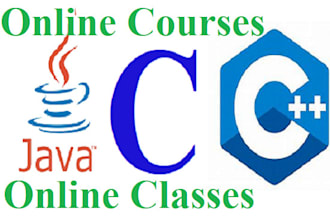 teach basic and advance courses of c, c plus plus and java