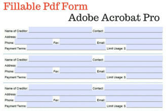 create interactive fillable PDF form