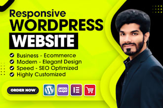design responsive wordpress website, ecommerce website design