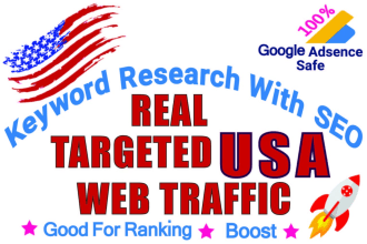 drive keyword targeted organic usa traffic to your website