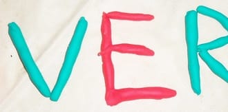 make a stop motion video of your message written in playdoh