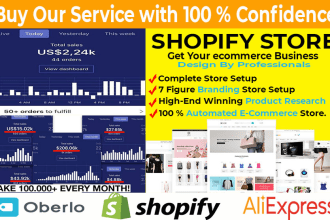 unlock ecommerce success professional shopify website design and dropshipping