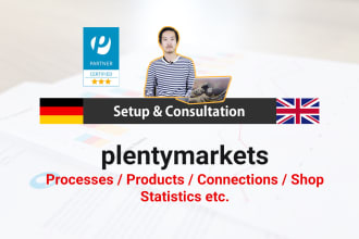 do a plentymarkets setup and realization in german
