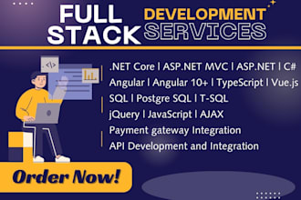 your full stack developer creating dotnet and angular websit