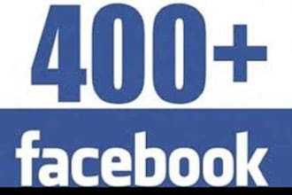 level 2 seller give  400 real permanent  fb page fans or post likes