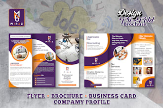 design real estate, car, food, marketing flyer, trifold brochure, leaflet, card