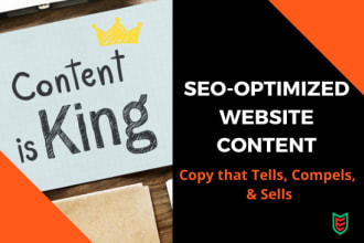be your SEO website content writer and copywriter