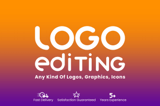 edit, modify, update, vectorize, and redesign your logo in 24 hours