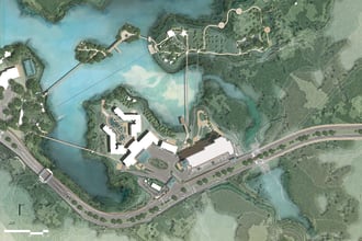 render 2d architectural visualization, plan, elevation, section, site plan