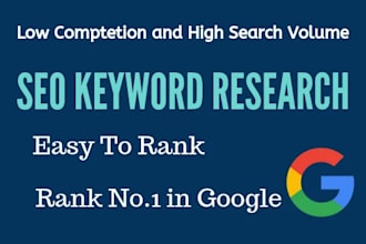 do SEO keyword research and competitor analysis to rank