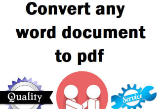 convert any word document to pdf