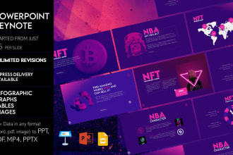design nft, crypto,pitch deck, and powerpoint presentation