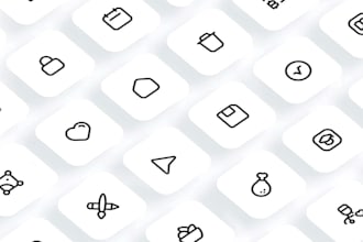 design custom line icons for your app or website