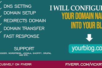 configure your domain into blog or other site