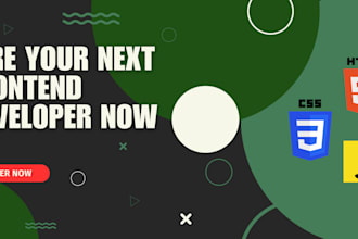 be your frontend developer and develop html landing page