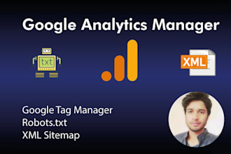 setup google analytics, xml sitemap, robots txt