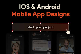 design mobile app UI UX for ai saas and ios android apps