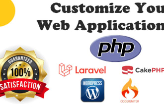 develop websites in php wordpress laravel codeigniter cakephp