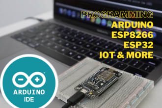 do arduino, esp8266, esp32 coding and programming