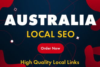 do australia local SEO with high quality backlinks