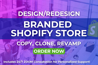 copy, clone, revamp, redesign shopify website, shopify store