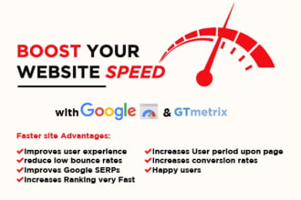 speed up wordpress site, optimize website and increase speed