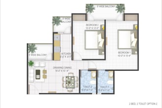 render 2d floorplans creatively for real estate marketing