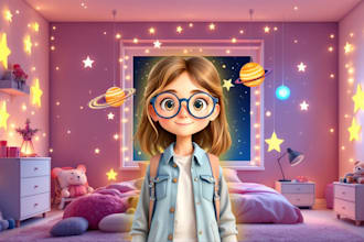 make children book illustrations and story book illustration