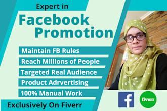 do facebook promotion and advertise your business in USA