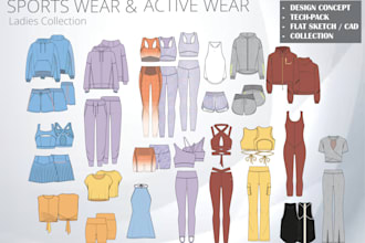 do sportswear and active wear design with techpack