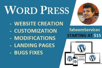 create and customise wordpress site using avada theme