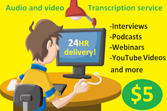 provide professional audio and video transcription