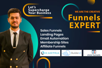 build sales funnels in clickfunnels, kartra, builderall, go high level